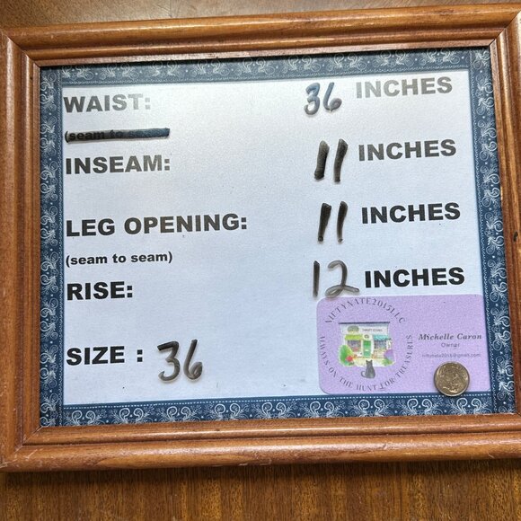 Volcom men’s size 36 polyester blend tan chino flat front shorts - Picture 8 of 8